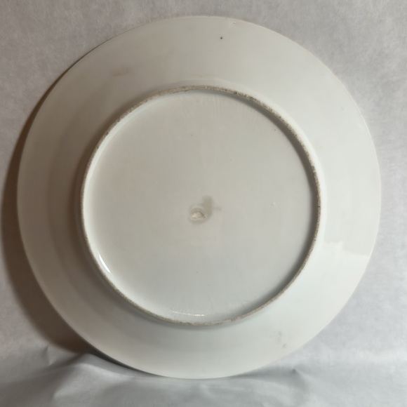 Porcelain plate fuchsia design with pink and gold rim. Looks great with Limoges. - Picture 3 of 4